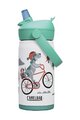 CAMELBAK Fahrrad-Wasserflasche - THRIVE FLIP STRAW KIDS VSS 0,35 L - Weiß/mehrfarbig
