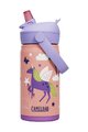 CAMELBAK Fahrrad-Wasserflasche - THRIVE FLIP STRAW KIDS VSS 0,35 L - Orange/mehrfarbig