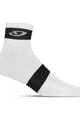 GIRO Klassische Fahrradsocken - COMP RACER - Weiß/Schwarz