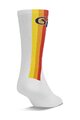 GIRO Klassische Fahrradsocken - COMP RACER HIGH RISE - Weiß/mehrfarbig