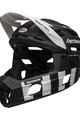BELL Fahrradhelm - SUPER AIR R SPHERICAL - Schwarz/Weiß