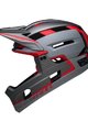 BELL Fahrradhelm - SUPER AIR R SPHERICAL - Grau/Rot