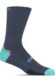 GIRO Klassische Fahrradsocken - HRC TEAM - Blau/Hellblau