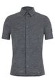 SANTINI Hemd - GRAVEL SUMMER WOOL - Grau