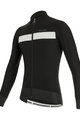 SANTINI Langarm Fahrradtrikot für den Winter - ADAPT WOOL - Weiß/Schwarz