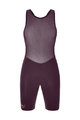 SANTINI Kurze Fahrradhose mit Trägern - UNICO - bordeaux