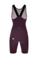 SANTINI Kurze Fahrradhose mit Trägern - UNICO - bordeaux