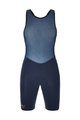 SANTINI Kurze Fahrradhose mit Trägern - UNICO - Blau