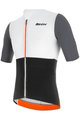 SANTINI Kurzarm Fahrradtrikot - REDUX ISTINTO - Weiß/Grau/Schwarz