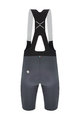 SANTINI Kurze Fahrradhose mit Trägern - REDUX SPEED - Grau