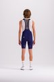 SANTINI Kurze Fahrradhose mit Trägern - PLUSH - Blau