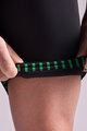 SANTINI Kurze Fahrradhose mit Trägern - PLUSH - Blau