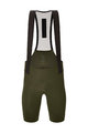 SANTINI Kurze Fahrradhose mit Trägern - PLUSH - Grün