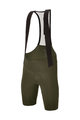 SANTINI Kurze Fahrradhose mit Trägern - PLUSH - Grün