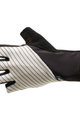 SANTINI Fingerlose Fahrradhandschuhe - RIGA - Weiß/Schwarz