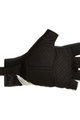 SANTINI Fingerlose Fahrradhandschuhe - RIGA - Weiß/Schwarz