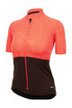 SANTINI Kurzarm Fahrradtrikot - COLORE RIGA - Orange/Schwarz