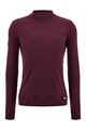 SANTINI Langarm Fahrrad-Shirt - IMPETUS - bordeaux