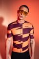 SANTINI Kurzarm Fahrradtrikot - FURIA SMART - Orange/bordeaux