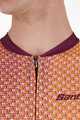 SANTINI Kurzarm Fahrradtrikot - PAWS FORMA - Orange/bordeaux