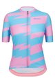 SANTINI Kurzarm Fahrradtrikot - FURIA SMART - Rosa/Türkis