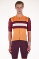 SANTINI Kurzarm Fahrradtrikot - ECO SLEEK NEW BENGAL  - Orange/bordeaux