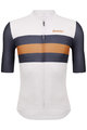 SANTINI Kurzarm Fahrradtrikot - ECO SLEEK NEW BENGAL  - Weiß/Grau