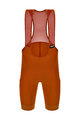 SANTINI Kurze Fahrradhose mit Trägern - RTR - Orange/Braun