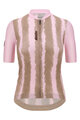 SANTINI Kurzarm Fahrradtrikot - BAMBU - Rosa/Braun