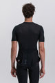 SANTINI Kurzarm Fahrrad-Shirt - DRY - Schwarz