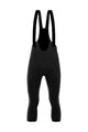 SANTINI 3/4 lange Fahrradhose mit Träger  - KICK OFF - Schwarz