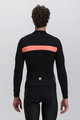 SANTINI Langarm Fahrradtrikot für den Winter - ADAPT WOOL  - Orange/Schwarz