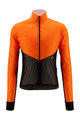 SANTINI Winddichte Fahrradjacke - REDUX LITE  - Orange/Schwarz