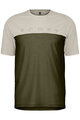 SCOTT Kurzarm Fahrrad-Shirt - DEFINED MERINO SS - Elfenbein/Grün