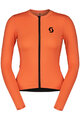 SCOTT Langarm Fahrradtrikot für den Winter - TRAINING - Orange