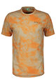 SCOTT Kurzarm Fahrrad-Shirt - DRI TIE DYE - Beige/Orange