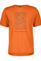 SCOTT Kurzarm Fahrrad-Shirt - DEFINED MERINO GRAPHIC SS - Orange