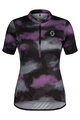 SCOTT Kurzarm Fahrradtrikot - ENDURANCE 10 W - Schwarz/Lila
