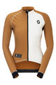 SCOTT Langarm Fahrradtrikot für den Winter - RC PRO WARM REMIX W - Braun/Weiß