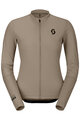 SCOTT Langarm Fahrradtrikot für den Sommer - ENDURANCE W - Beige/Weiß
