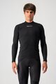 CASTELLI Langarm Fahrrad-Shirt - FLANDERS WARM - Schwarz