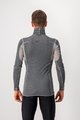 CASTELLI Langarm Fahrrad-Shirt - FLANDERS WARM NECK - Grau