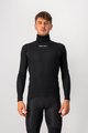 CASTELLI Langarm Fahrrad-Shirt - FLANDERS WARM NECK - Schwarz