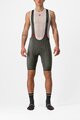 CASTELLI Kurze Fahrradhose mit Trägern - COMPETIZIONE - Grün
