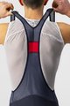 CASTELLI Kurze Fahrradhose mit Trägern - ENTRATA - Blau