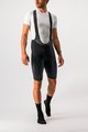 CASTELLI Kurze Fahrradhose mit Trägern - NANO FLEX PRO RACE - Schwarz