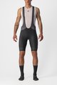 CASTELLI Kurze Fahrradhose mit Trägern - ENDURANCE 3 - Schwarz