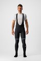 CASTELLI Lange Fahrradhose mit Trägern - POLARE 3 - Schwarz