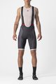 CASTELLI Kurze Fahrradhose mit Trägern - COMPETIZIONE KIT - Grau