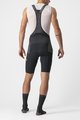 CASTELLI Kurze Fahrradhose mit Trägern - FREE UNLIMITED - Schwarz